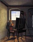 Georg Friedrich Kersting Caspar David Friedrich in his Studio painting